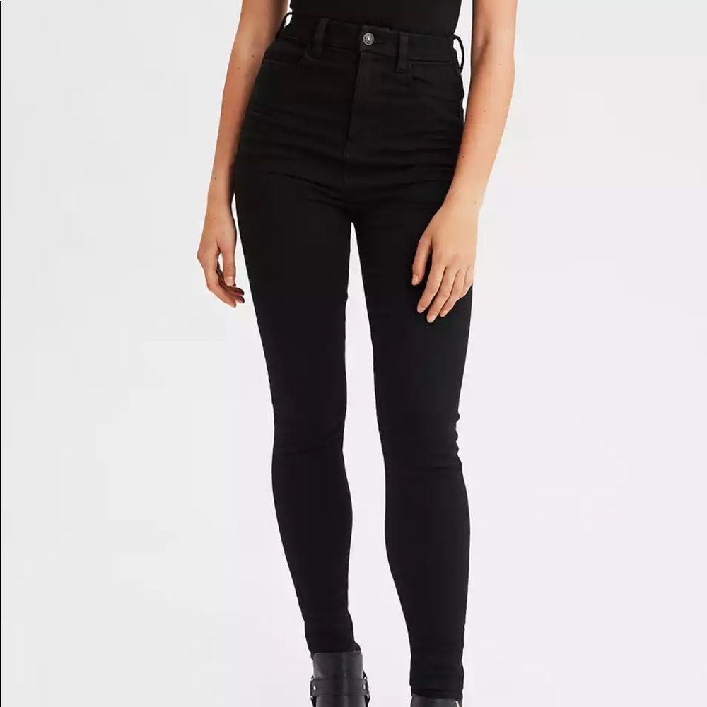 AE Ne(x)t Level Curvy Highest Waist Jegging | Black
